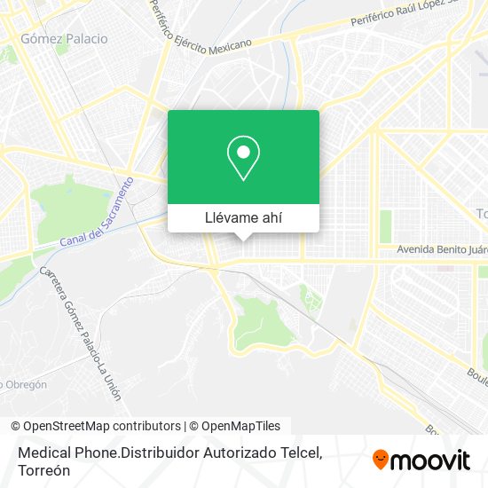 Mapa de Medical Phone.Distribuidor Autorizado Telcel
