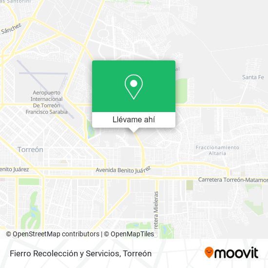 Mapa de Fierro Recolección y Servicios