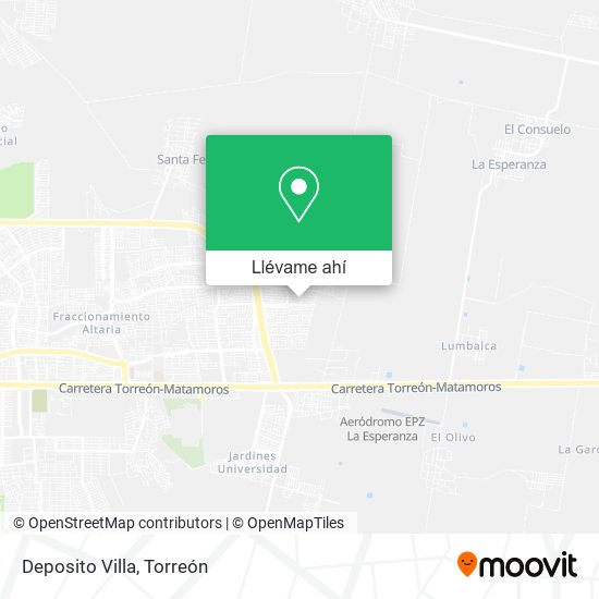 Mapa de Deposito Villa