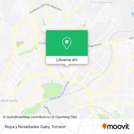 Mapa de Ropa y Novedades Gaby