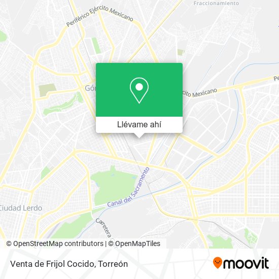 Mapa de Venta de Frijol Cocido