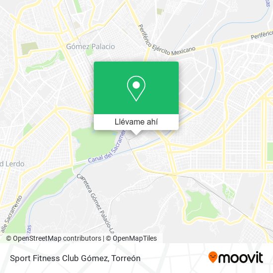 Mapa de Sport Fitness Club Gómez