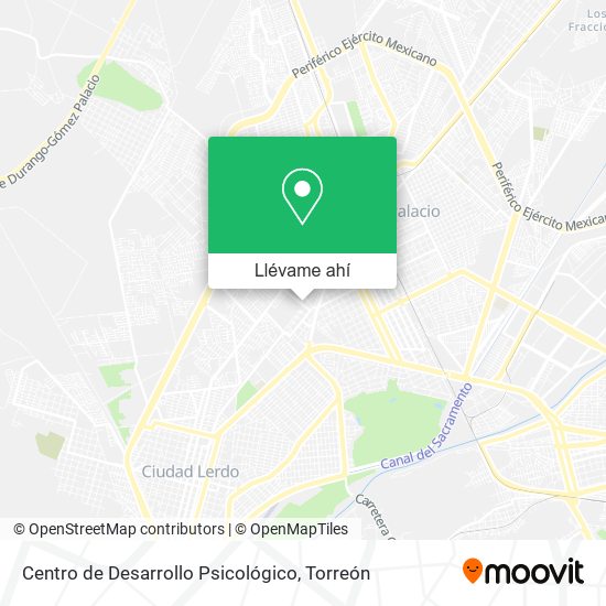 Mapa de Centro de Desarrollo Psicológico