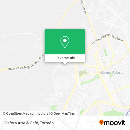 Mapa de Cafora Arte & Café