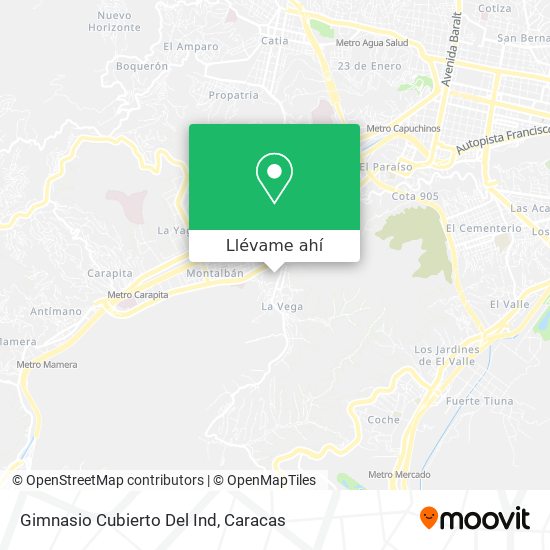 Mapa de Gimnasio Cubierto Del Ind