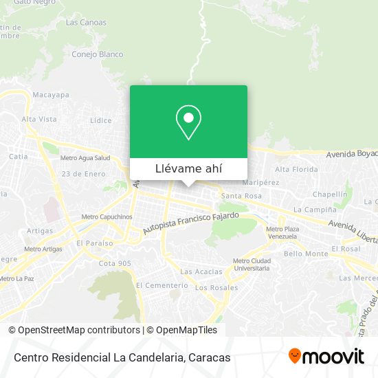 Mapa de Centro Residencial La Candelaria