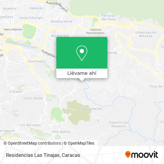 Mapa de Residencias Las Tinajas