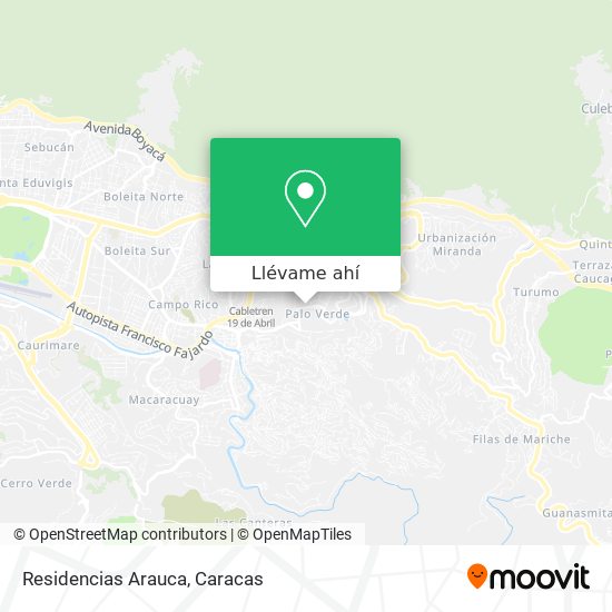 Mapa de Residencias Arauca