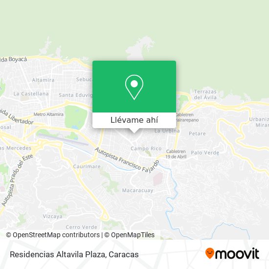 Mapa de Residencias Altavila Plaza