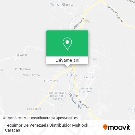 Mapa de Tequimor De Venezuela Distribuidor Multlock