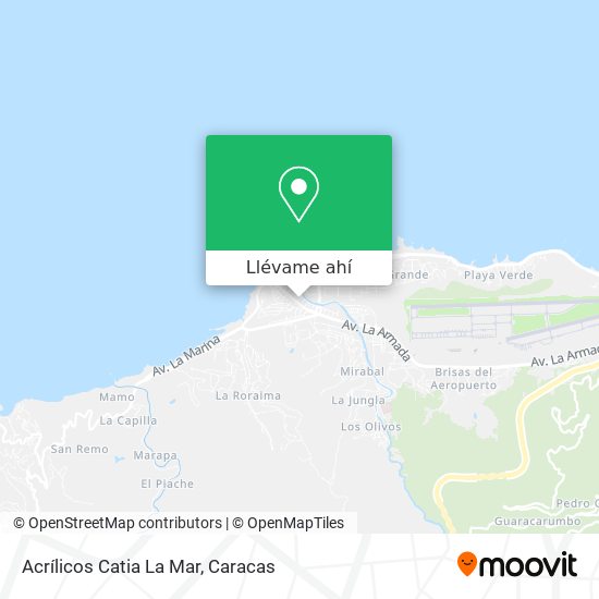 Mapa de Acrílicos Catia La Mar