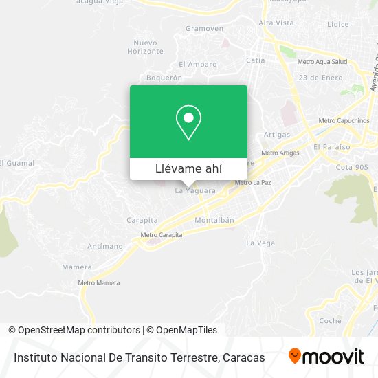 Mapa de Instituto Nacional De Transito Terrestre