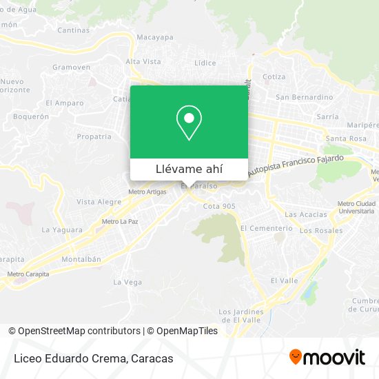 Mapa de Liceo Eduardo Crema