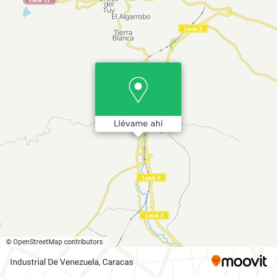 Mapa de Industrial De Venezuela