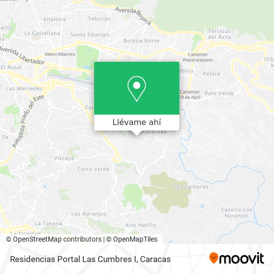 Mapa de Residencias Portal Las Cumbres I