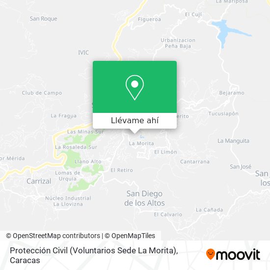 Mapa de Protección Civil (Voluntarios Sede La Morita)