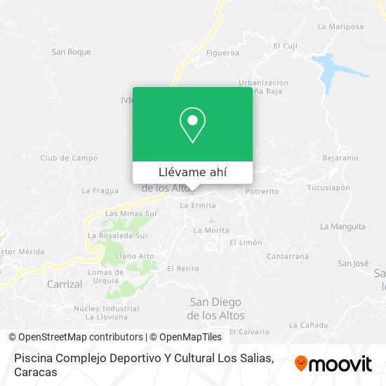 Mapa de Piscina Complejo Deportivo Y Cultural Los Salias