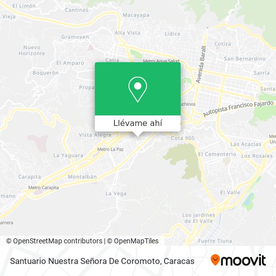 Mapa de Santuario Nuestra Señora De Coromoto