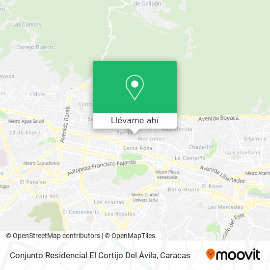Mapa de Conjunto Residencial El Cortijo Del Ávila