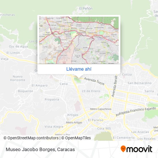 Mapa de Museo Jacobo Borges