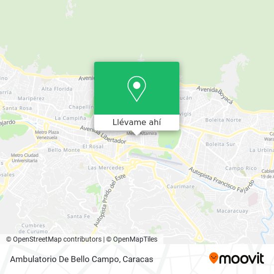Mapa de Ambulatorio De Bello Campo