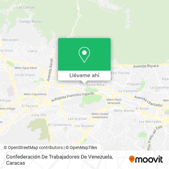 Mapa de Confederación De Trabajadores De Venezuela
