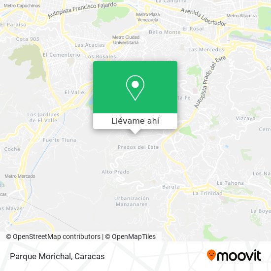 Mapa de Parque Morichal
