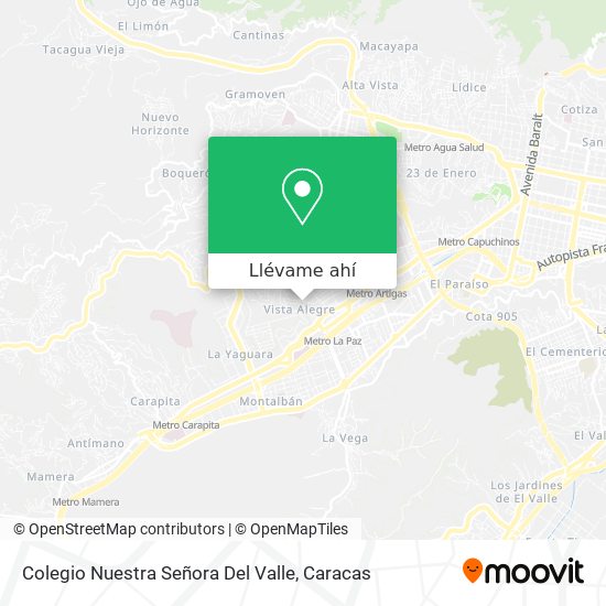 Mapa de Colegio Nuestra Señora Del Valle