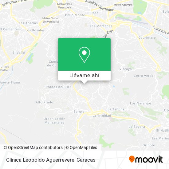 Mapa de Clínica Leopoldo Aguerrevere