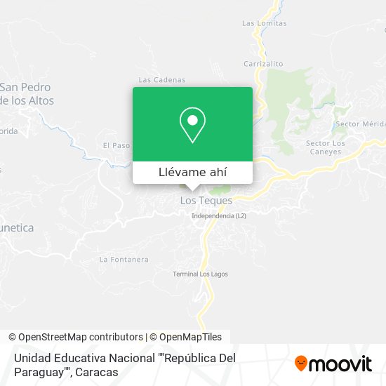 Mapa de Unidad Educativa Nacional ""República Del Paraguay""