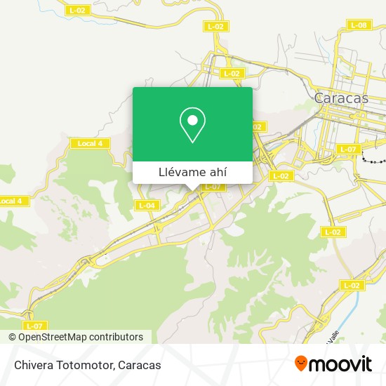 Mapa de Chivera Totomotor