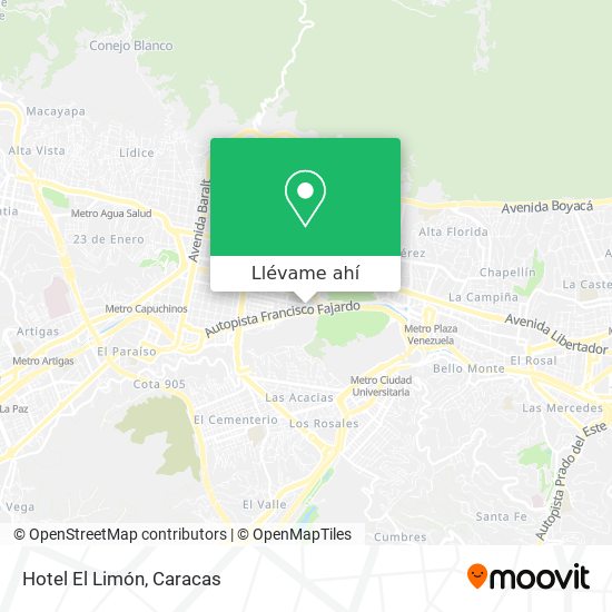 Mapa de Hotel El Limón