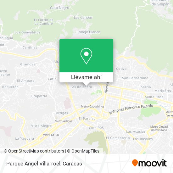 Mapa de Parque Angel Villarroel