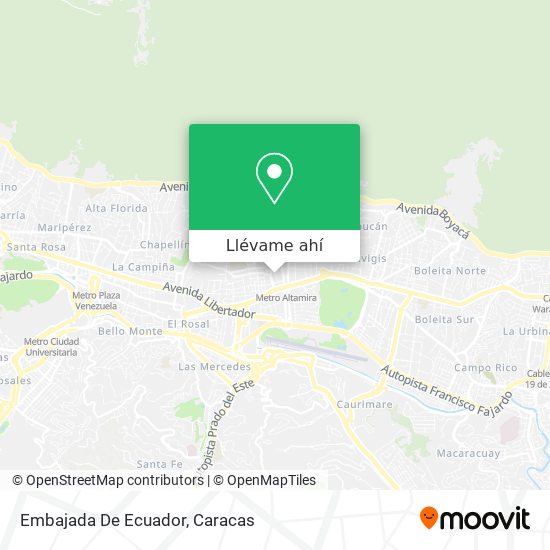 Mapa de Embajada De Ecuador