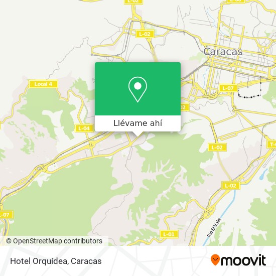 Mapa de Hotel Orquídea