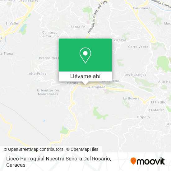 Mapa de Liceo Parroquial Nuestra Señora Del Rosario