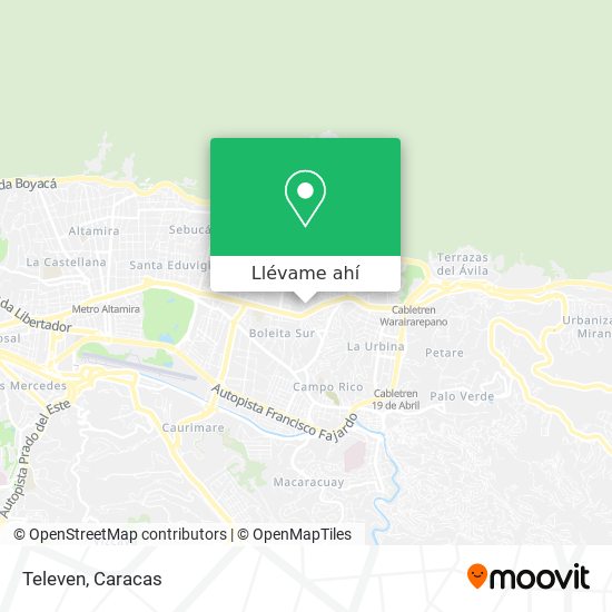 Mapa de Televen