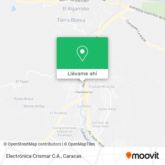 Mapa de Electrónica Crismar C.A.
