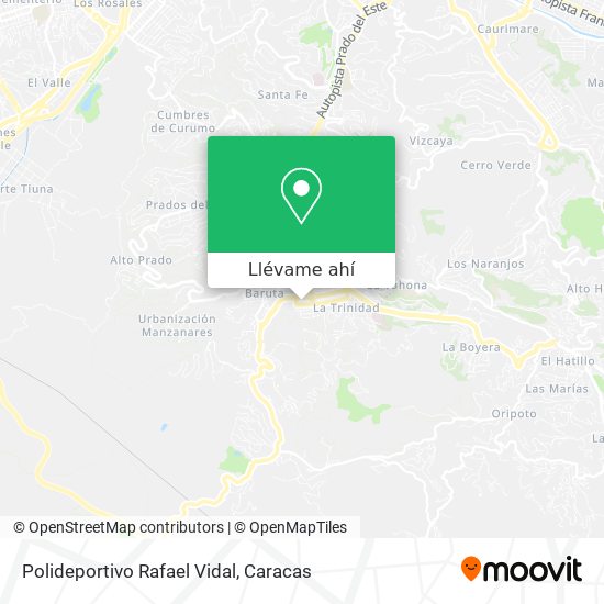 Mapa de Polideportivo Rafael Vidal