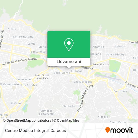 Mapa de Centro Médico Integral