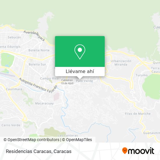 Mapa de Residencias Caracas