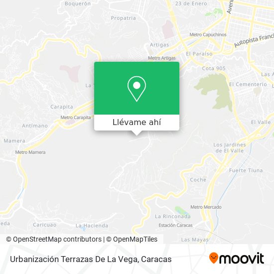 Mapa de Urbanización Terrazas De La Vega