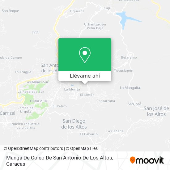 Mapa de Manga De Coleo De San Antonio De Los Altos