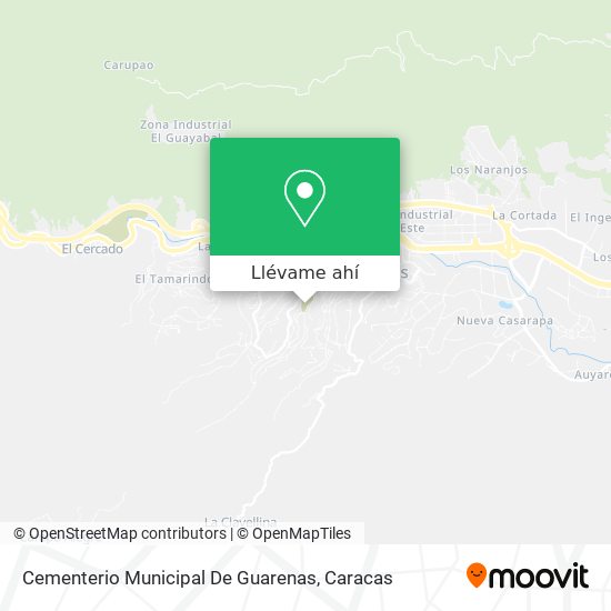 Mapa de Cementerio Municipal De Guarenas
