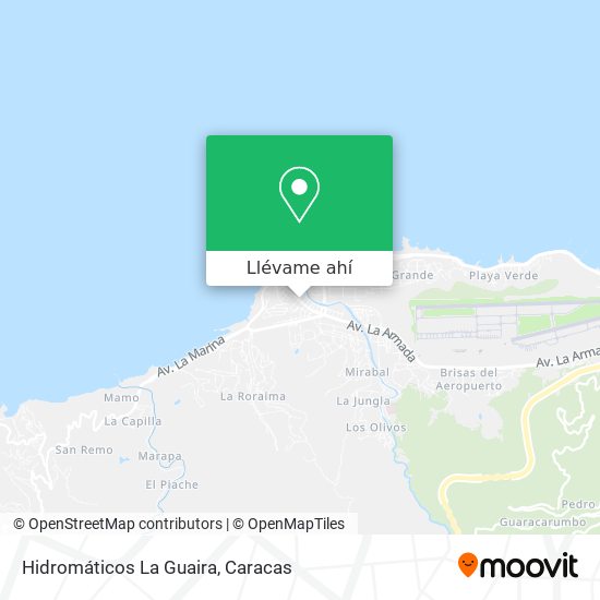 Mapa de Hidromáticos La Guaira