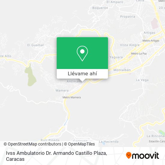Mapa de Ivss Ambulatorio Dr. Armando Castillo Plaza