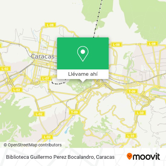 Mapa de Biblioteca Guillermo Perez Bocalandro