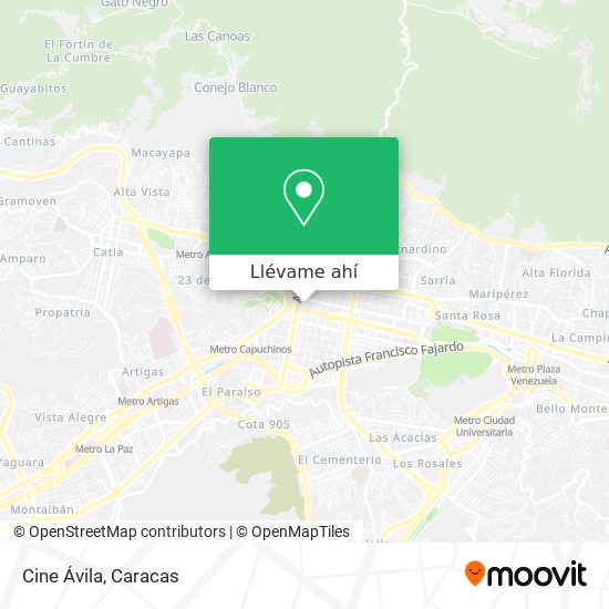 Mapa de Cine Ávila