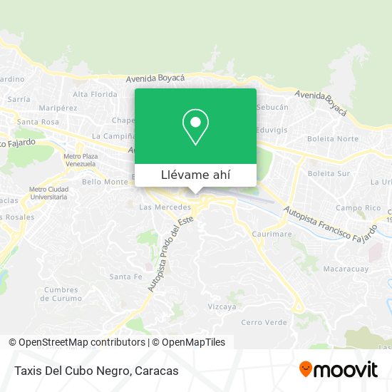 Mapa de Taxis Del Cubo Negro