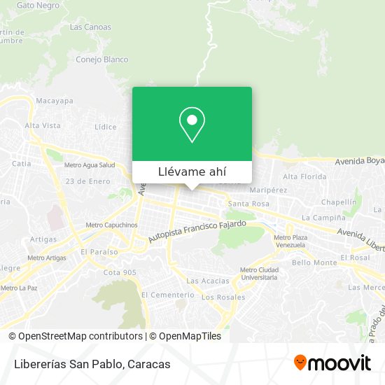Mapa de Libererías San Pablo
